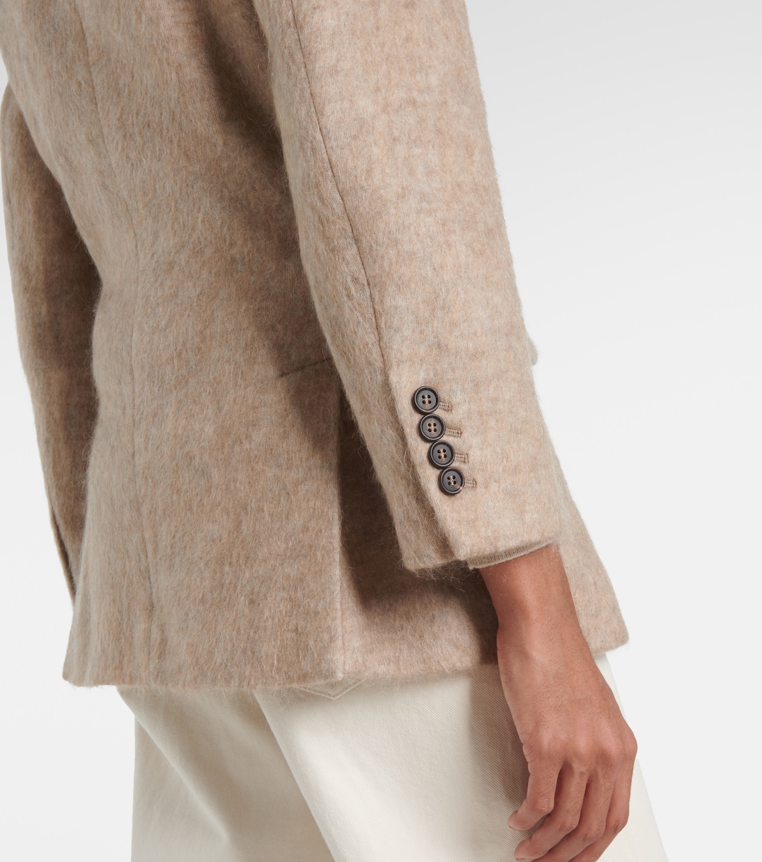 Wool, mohair, and cashmere-blend blazer | Brunello Cucinelli