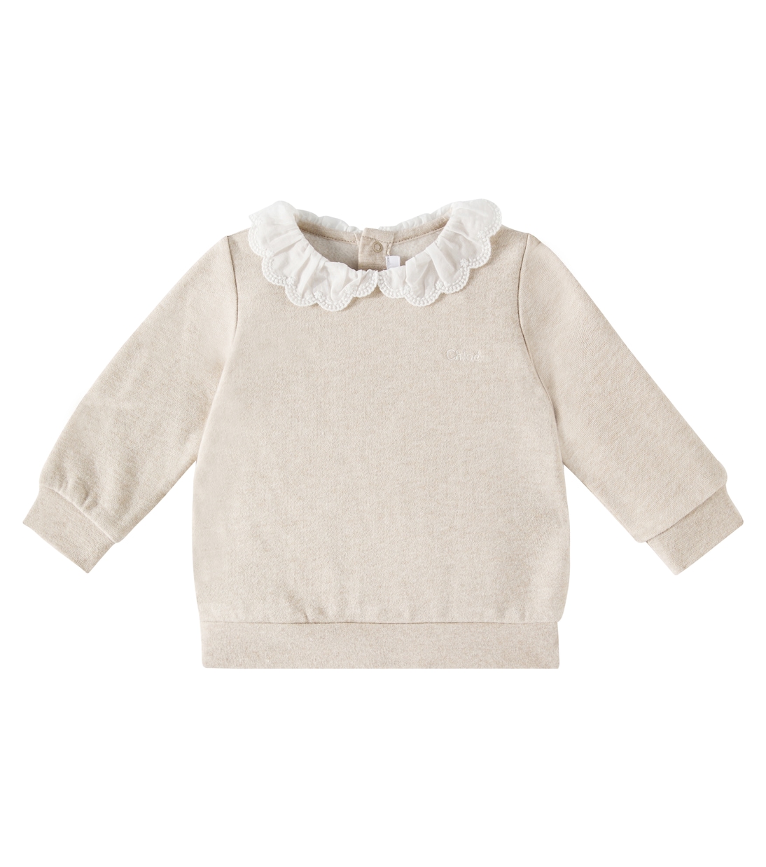 Baby cotton jersey sweatshirt | Chloé Kids