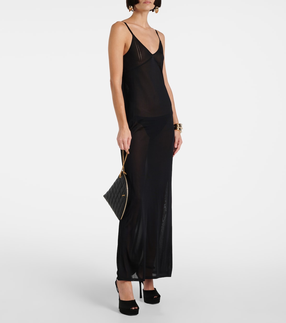 Clutch Sade Large aus Leder | Saint Laurent