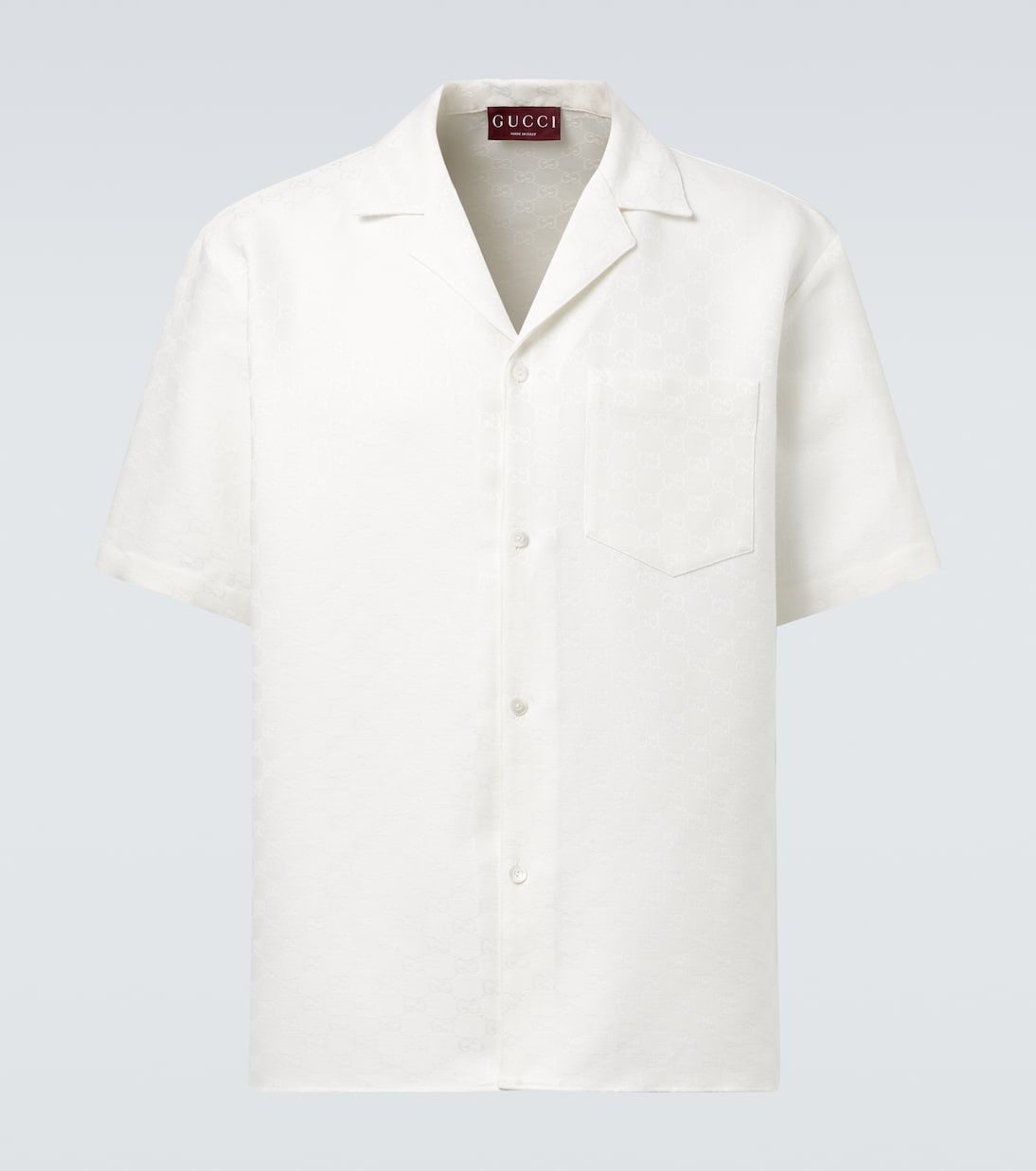 Camicia bowling in misto lino | Gucci