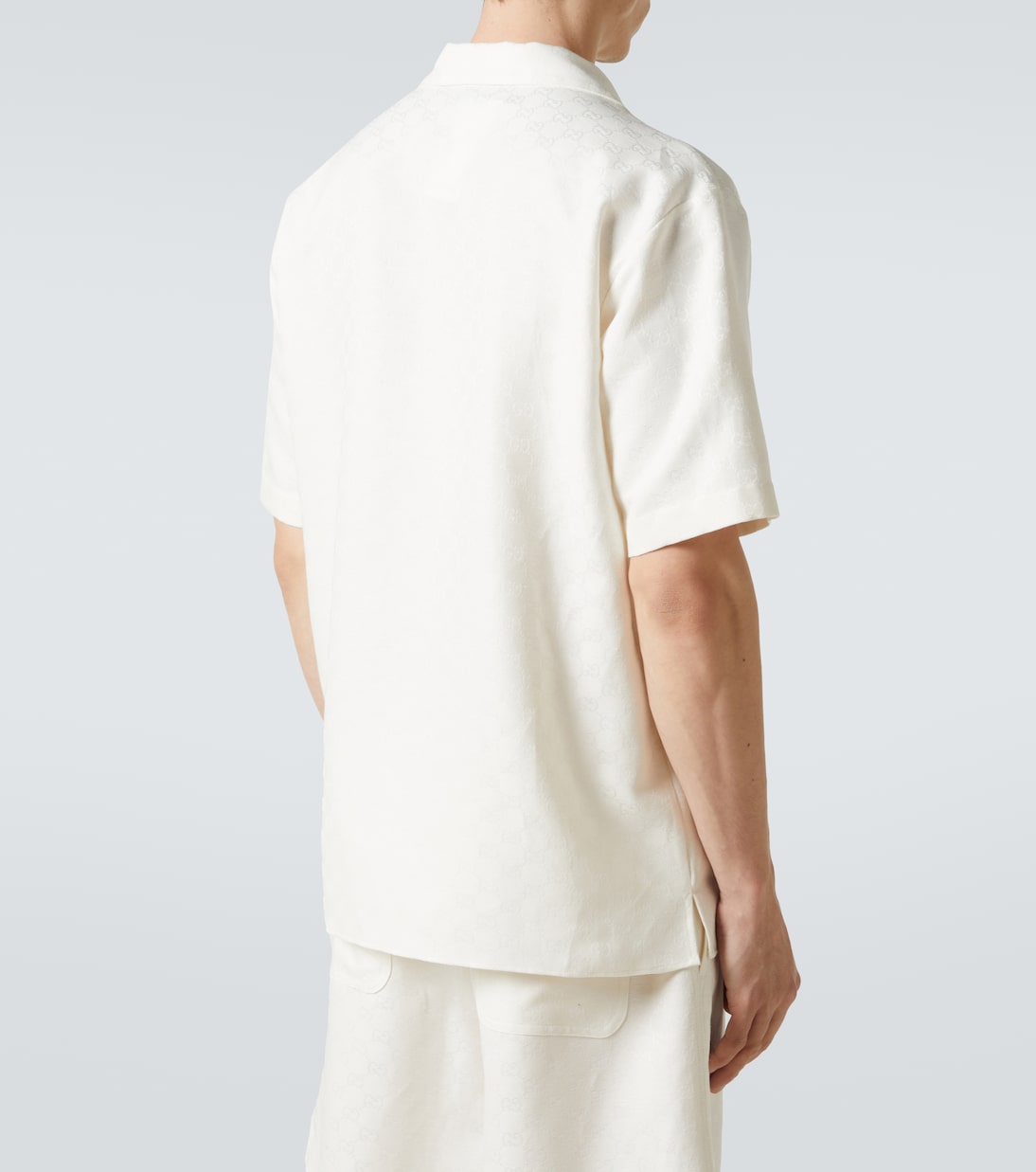 Camicia bowling in misto lino | Gucci
