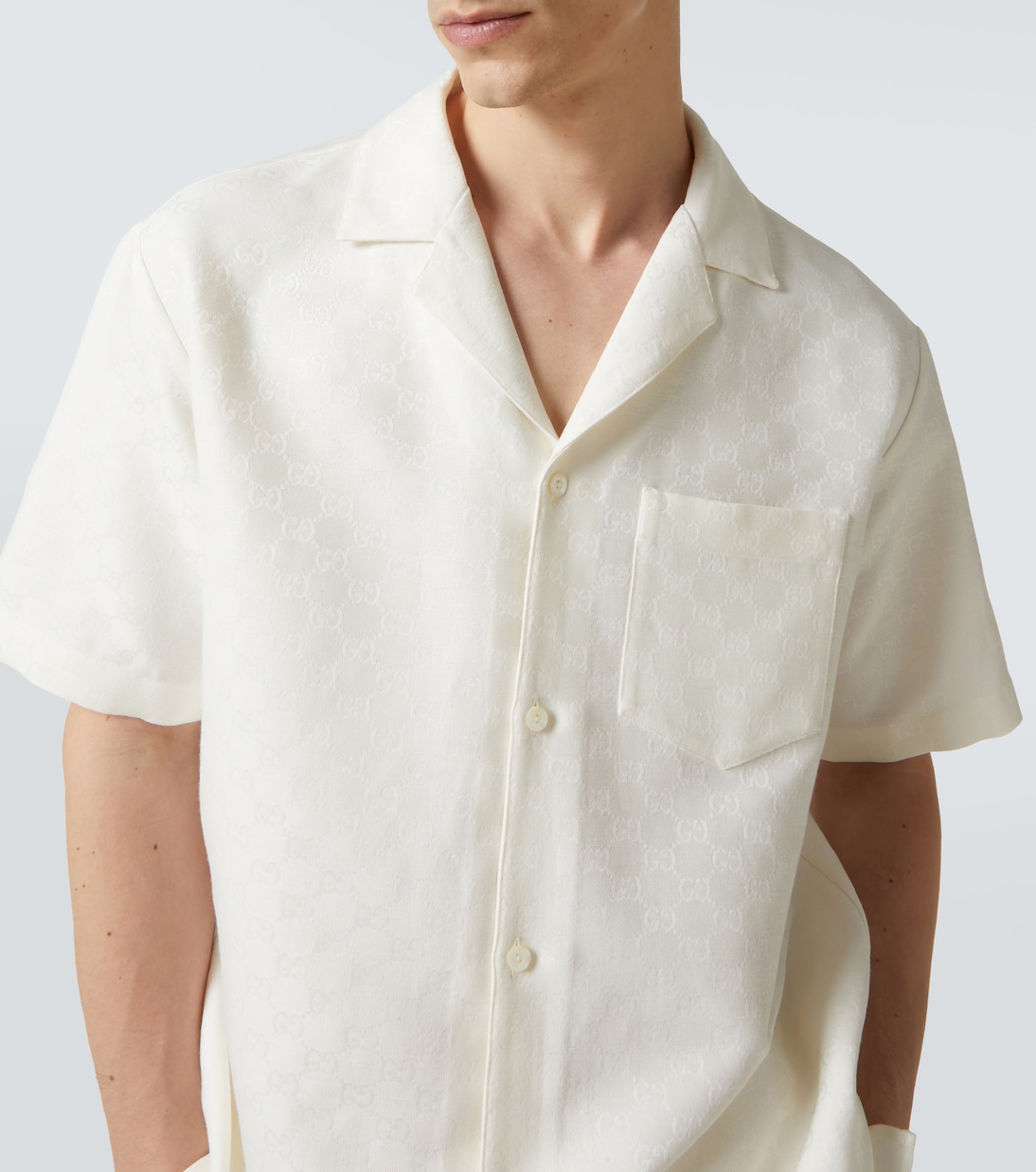 Camicia bowling in misto lino | Gucci