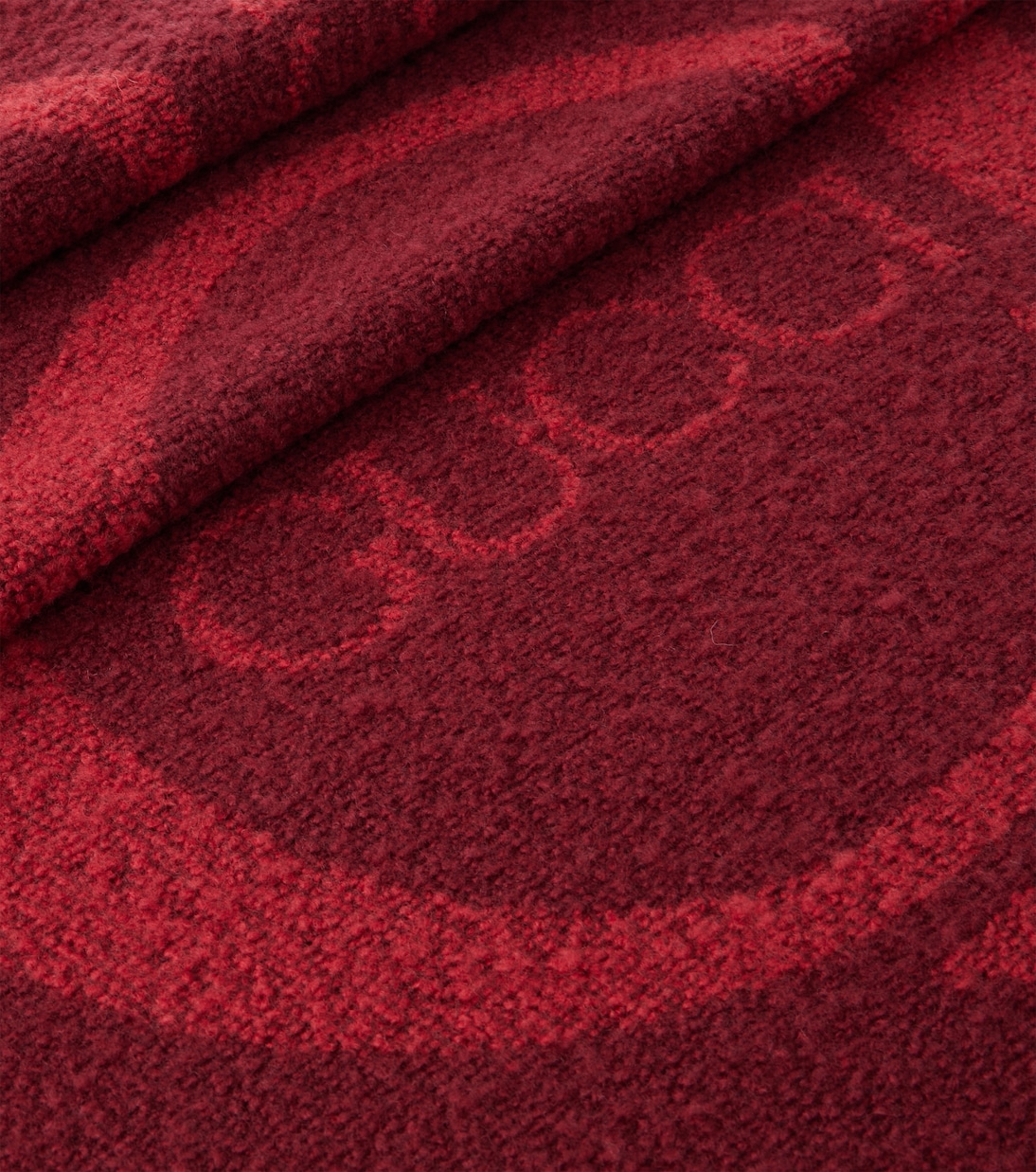 Maxi Gucci wool-blend bouclé blanket | Gucci