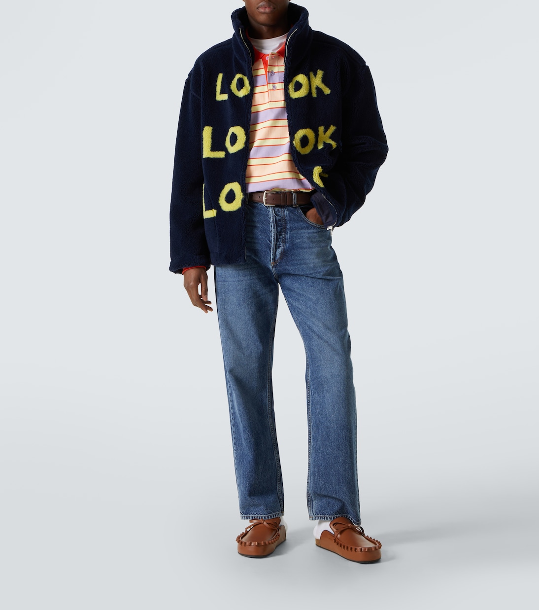 Jacke Look Look Look aus Teddyfleece | JW Anderson