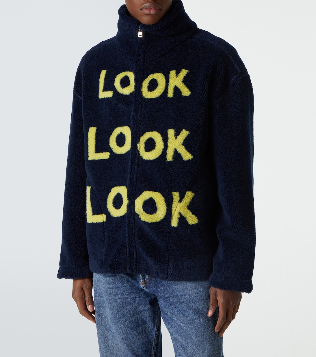 Jacke Look Look Look aus Teddyfleece | JW Anderson