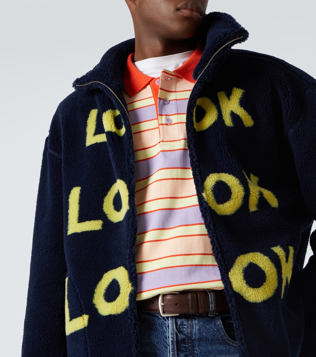 Jacke Look Look Look aus Teddyfleece | JW Anderson