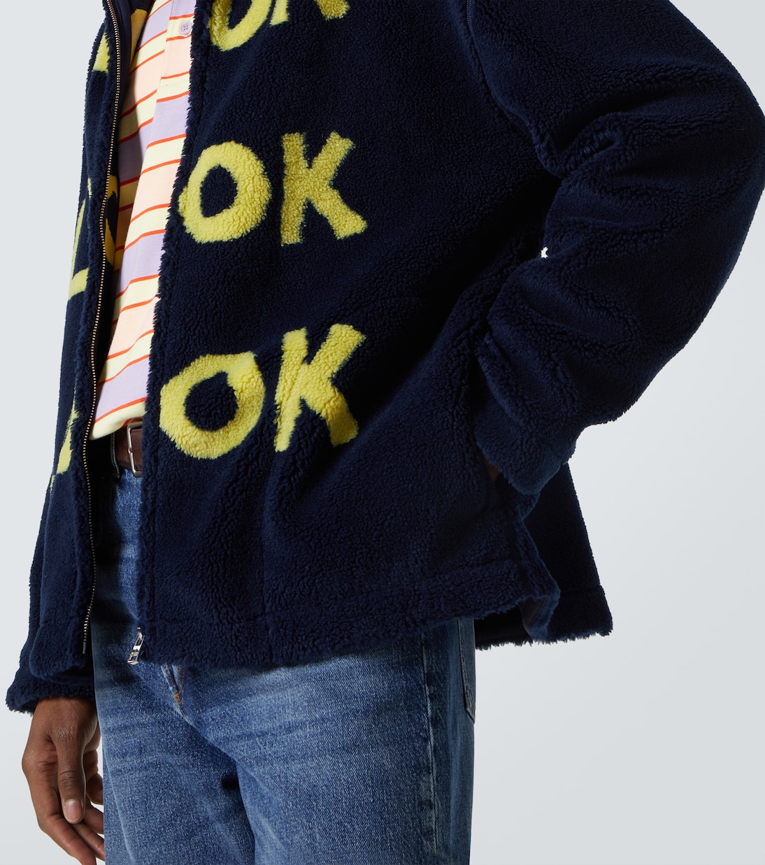 Jacke Look Look Look aus Teddyfleece | JW Anderson