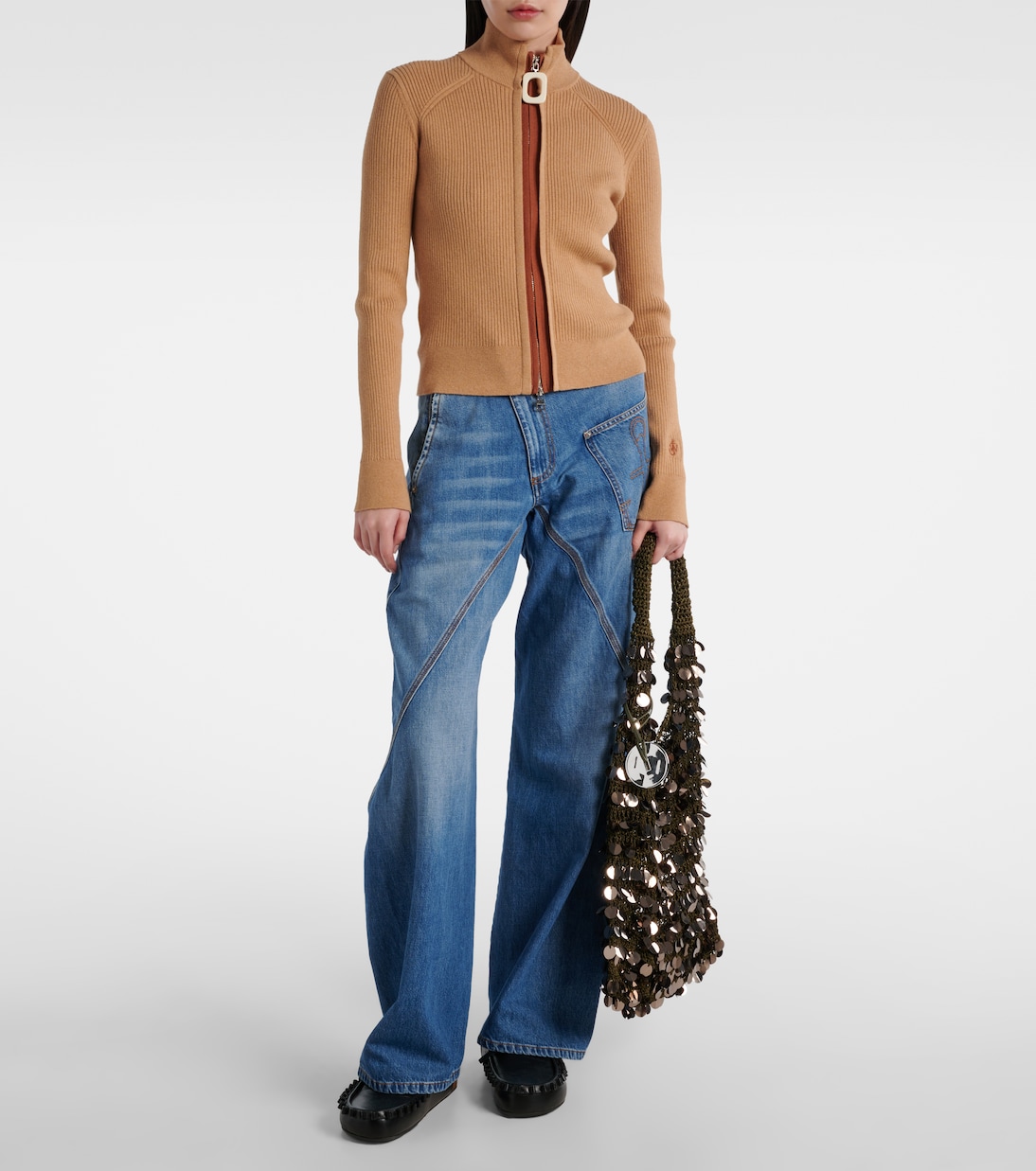 Sequined mesh tote bag | JW Anderson