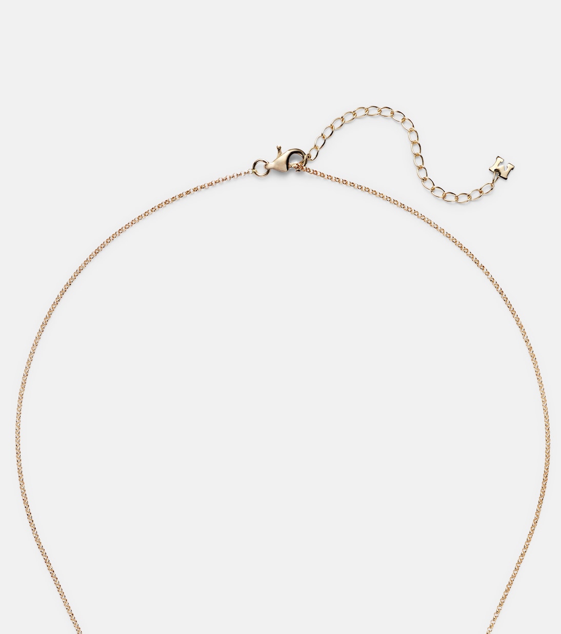 Pearl Curl 14kt gold pendant necklace with freshwater pearl | Mateo