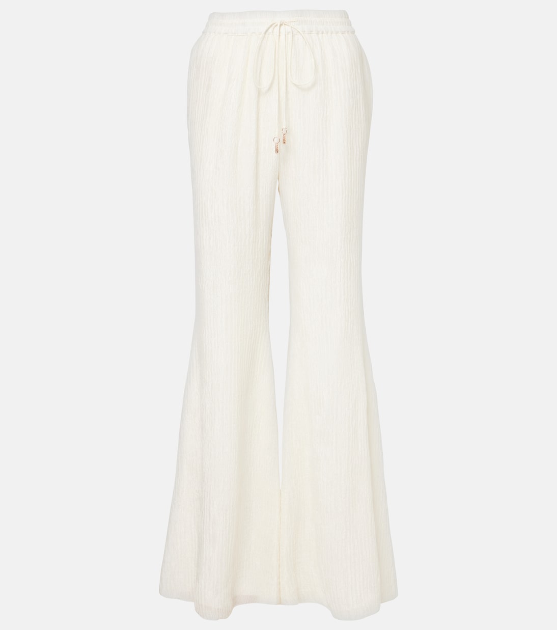 Pantaloni flared Claud in seta | Gabriela Hearst