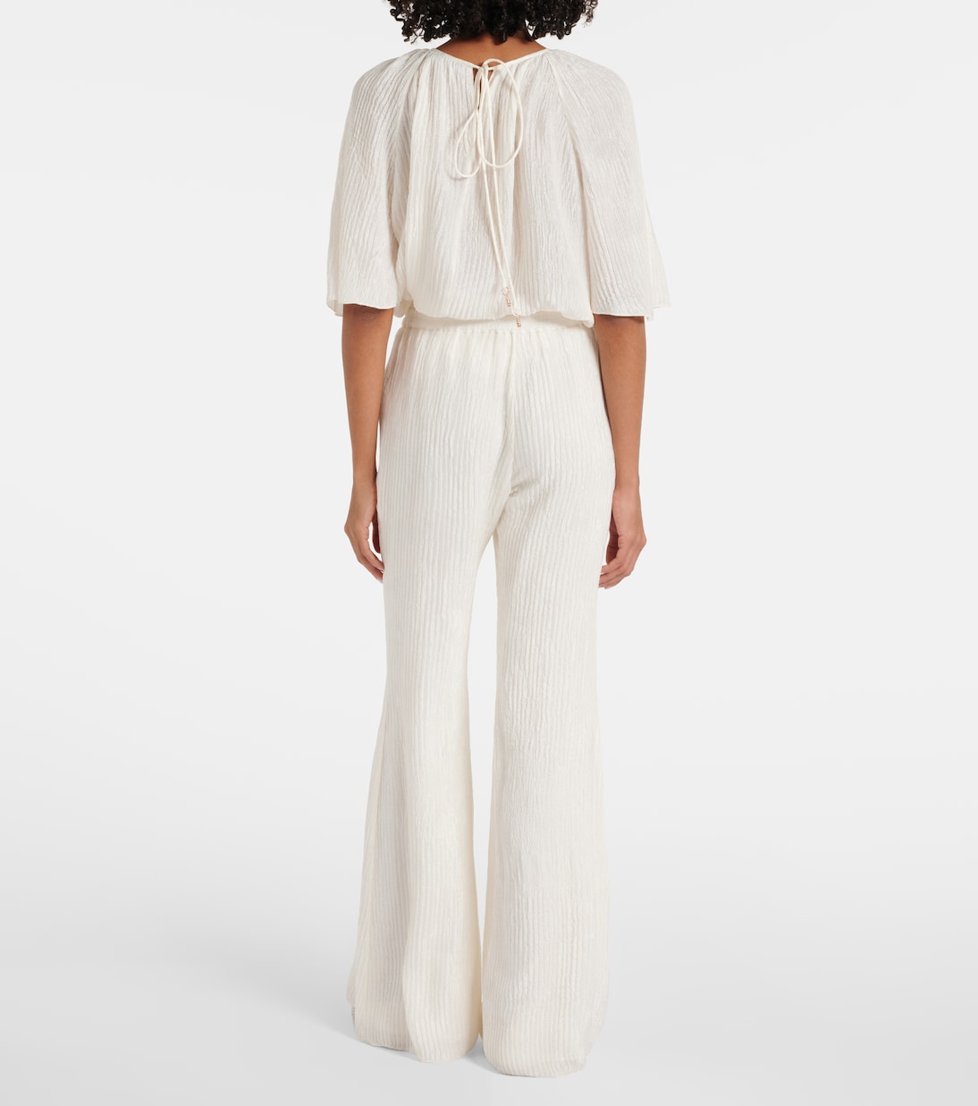 Pantaloni flared Claud in seta | Gabriela Hearst