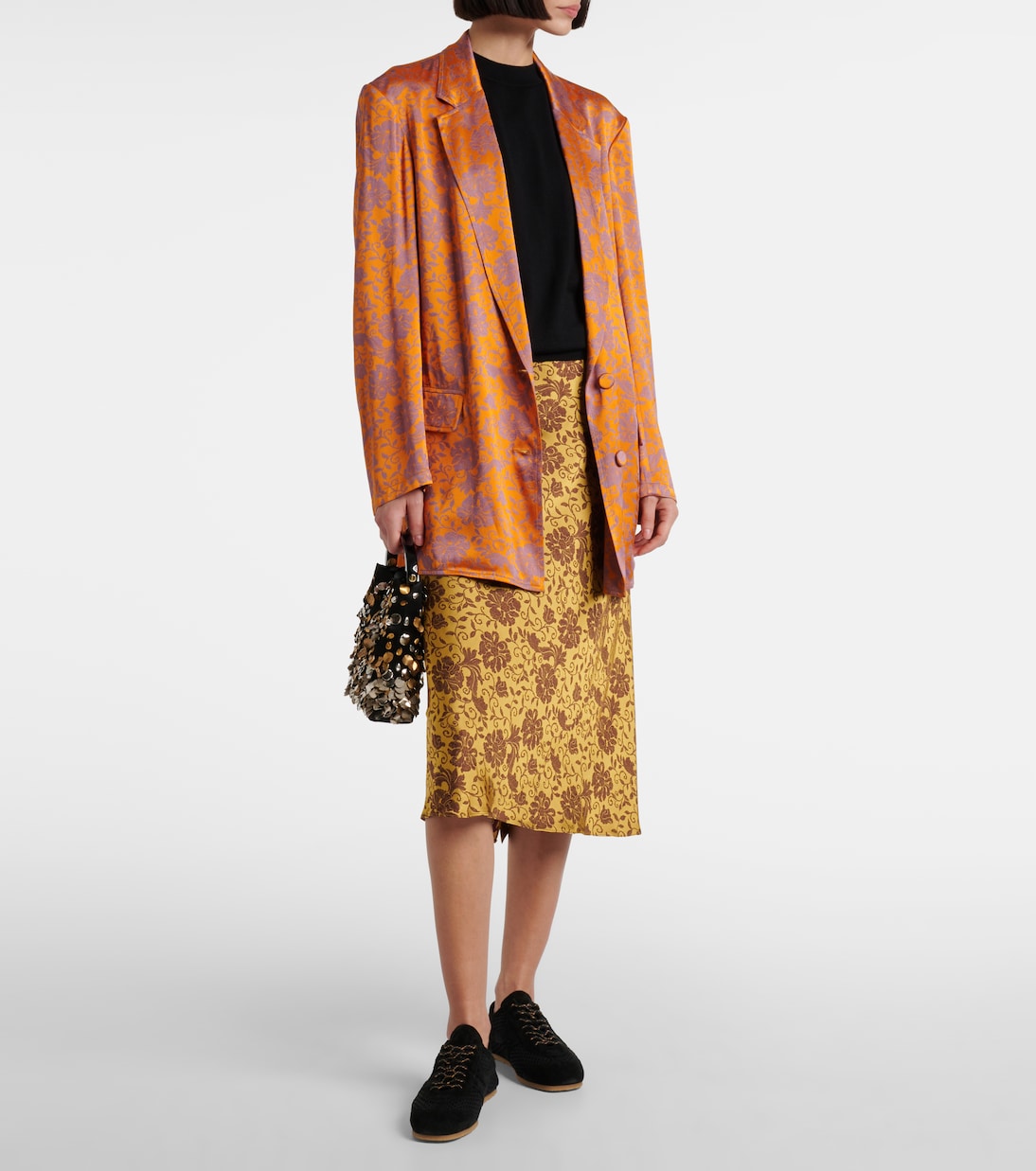 Scarpe da ginnastica in mesh con dettagli in pelle scamosciata firmate Dries Van Noten
