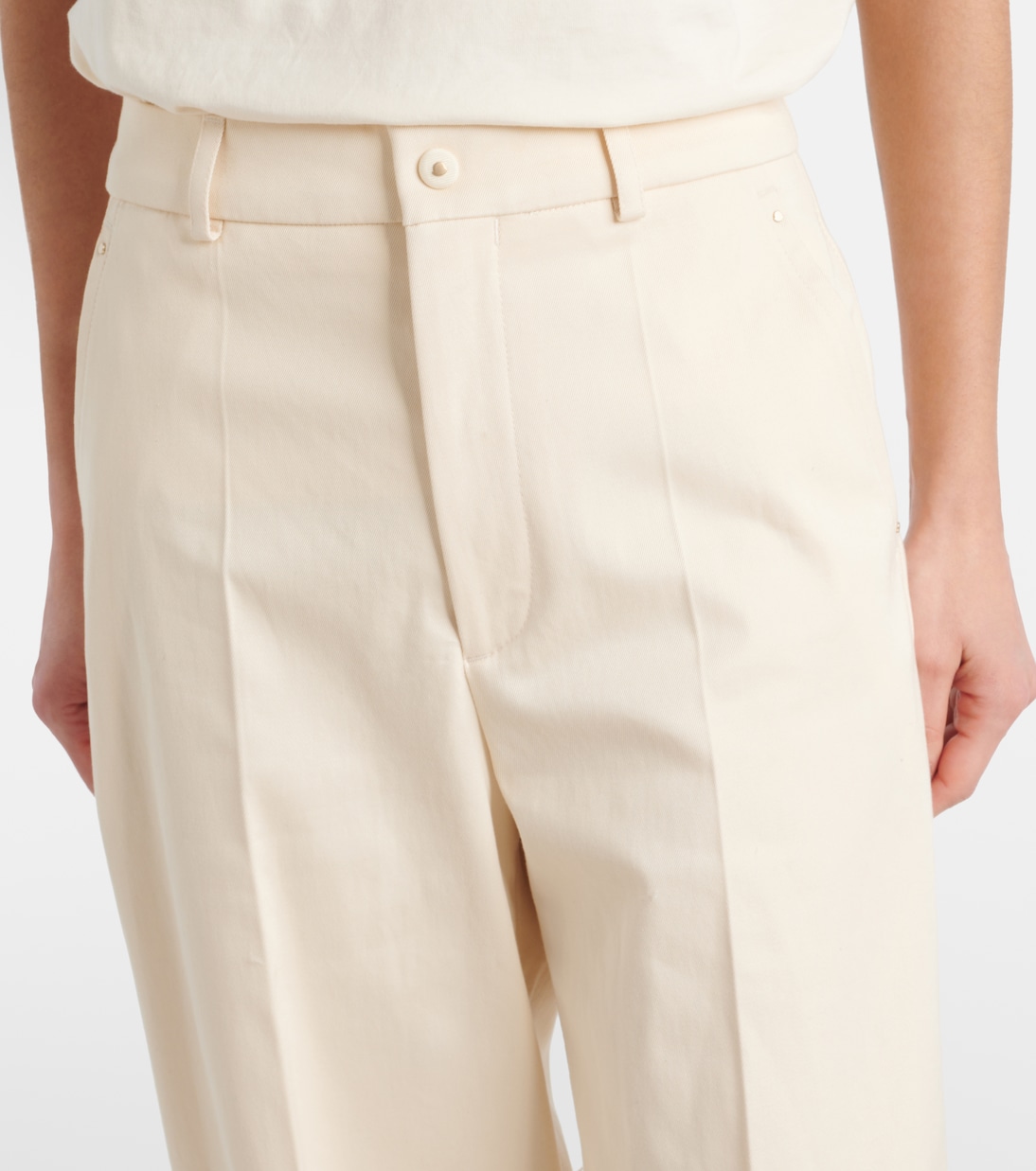 Pantalon ample en coton à taille haute | Moncler