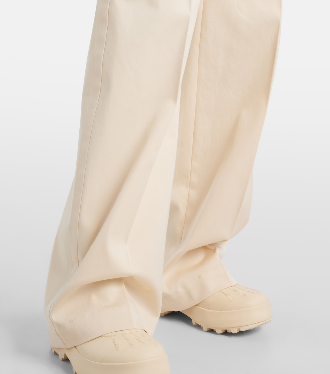 Pantalon ample en coton à taille haute | Moncler