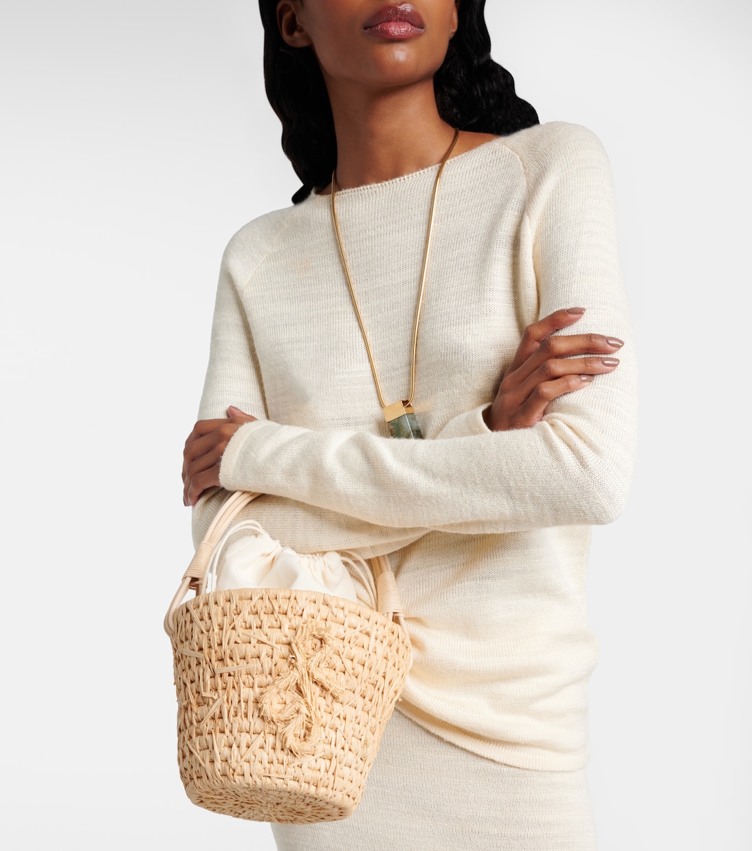 Borsa Hay in paglia con rattan | Ruslan Baginskiy