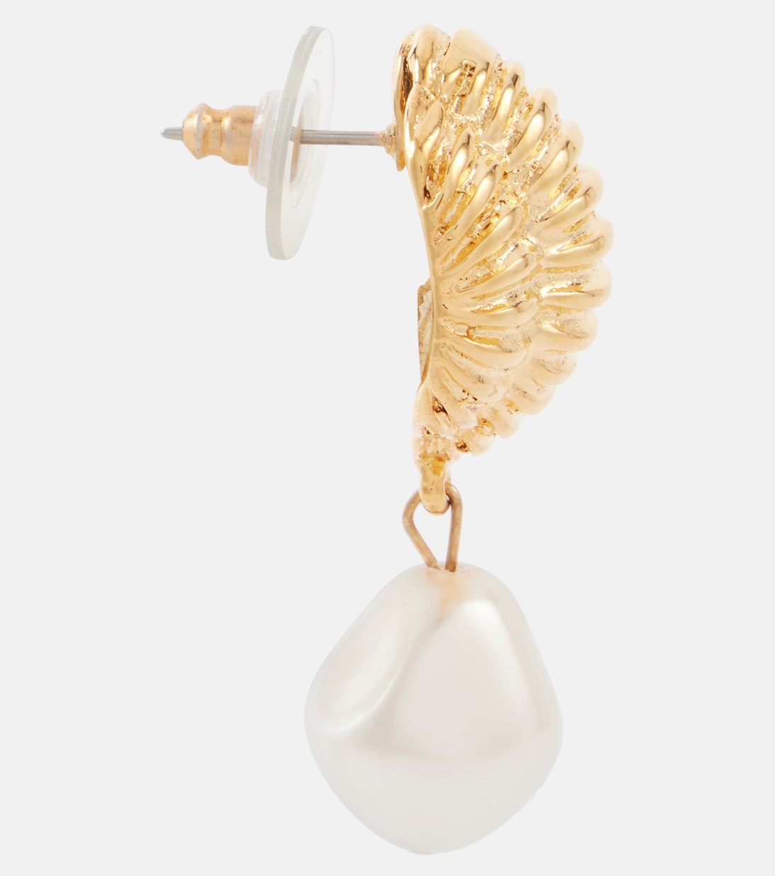 Orecchini in placcato oro con perle finte Asha di JENNIFER BEHR, stile giovane e chic.