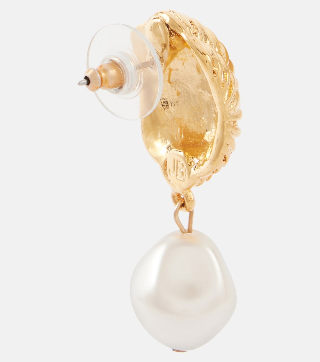Orecchini in placcato oro con perle finte Asha di JENNIFER BEHR, stile giovane e chic.