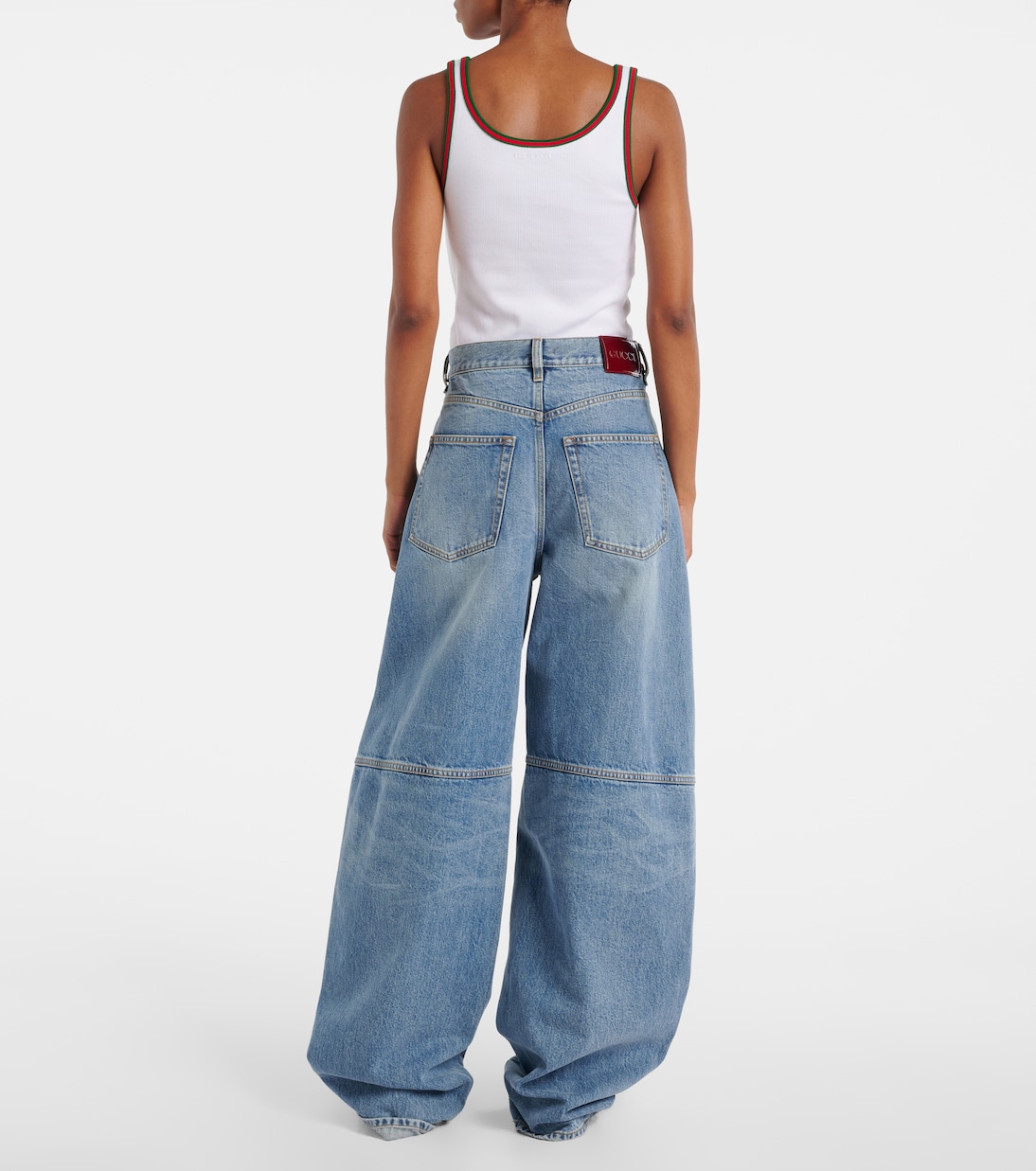 Jean ample à taille basse | Gucci