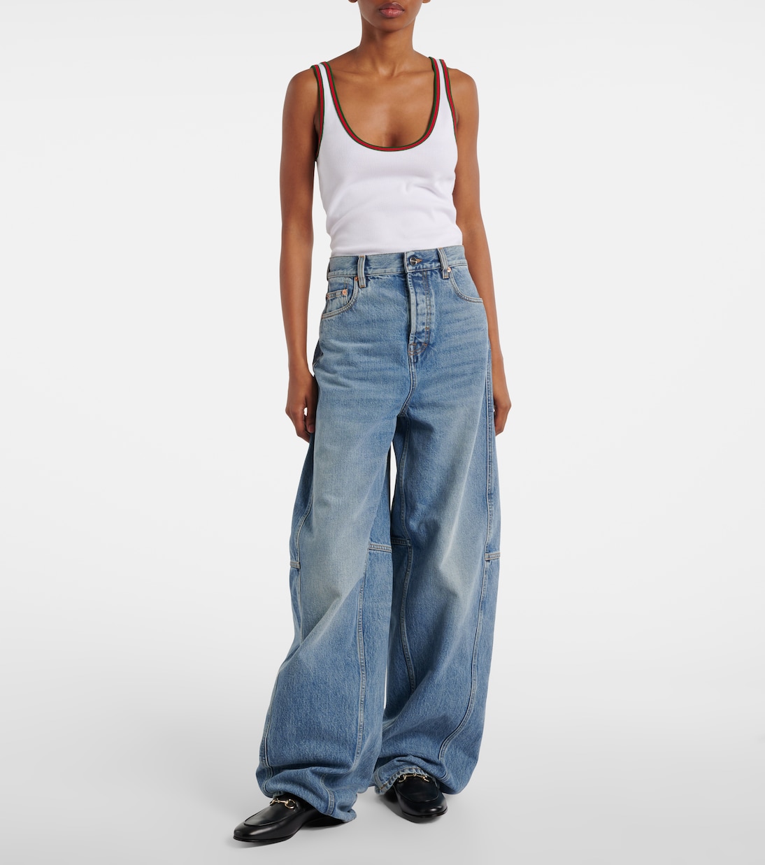 Jean ample à taille basse | Gucci