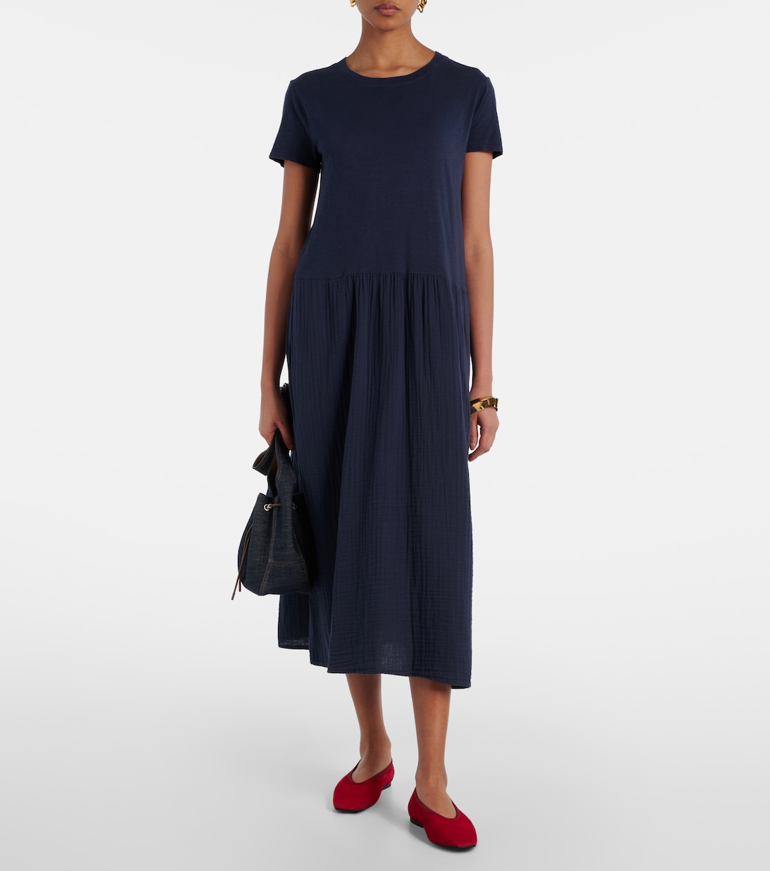 Abito midi Itza in cotone | Velvet