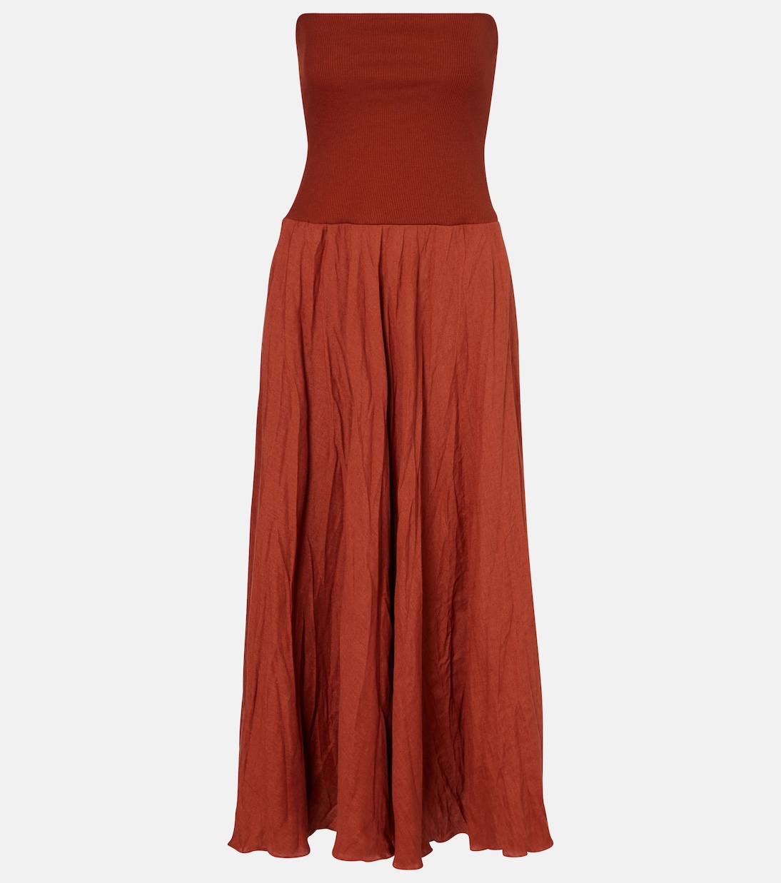 Light And Sound linen-blend maxi dress | Johanna Ortiz