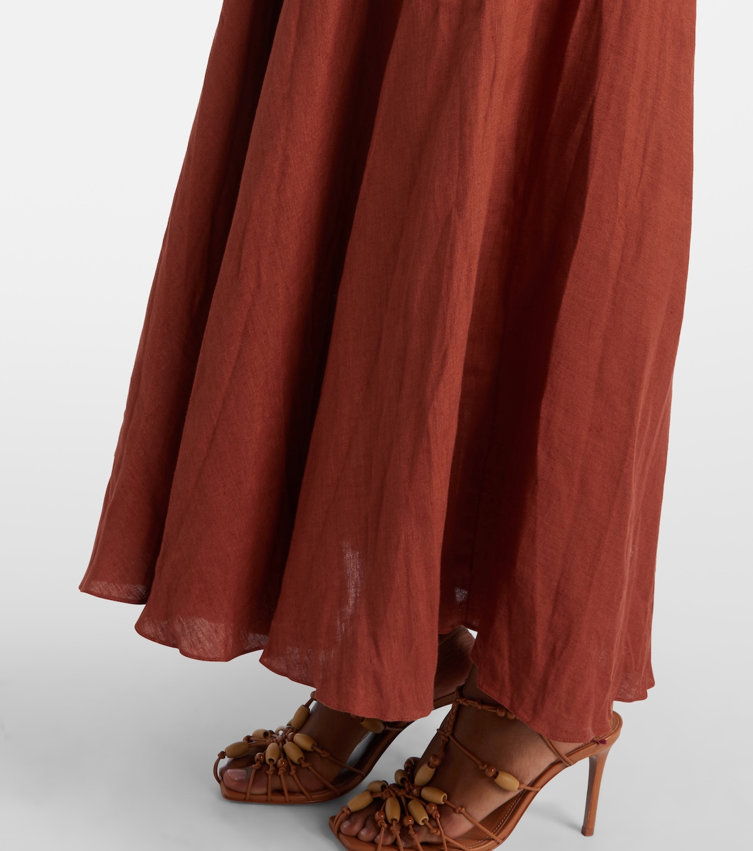 Light And Sound linen-blend maxi dress | Johanna Ortiz