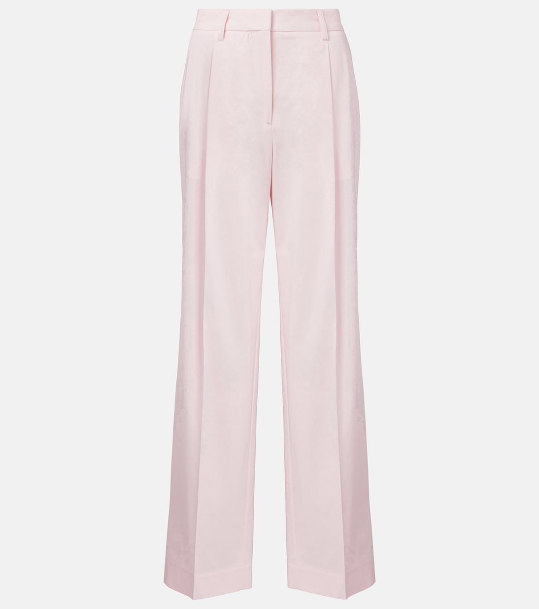 Pantaloni regular in cotone a vita alta | Toteme