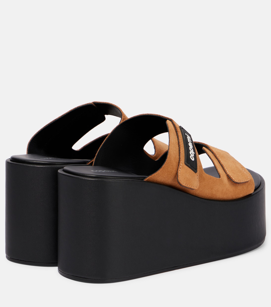 Mules in suede con logo | Coperni