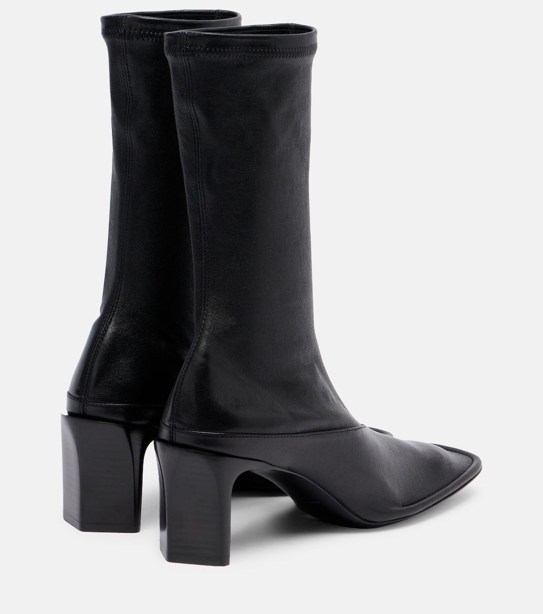 Trunk leather mid-calf boots | Jil Sander