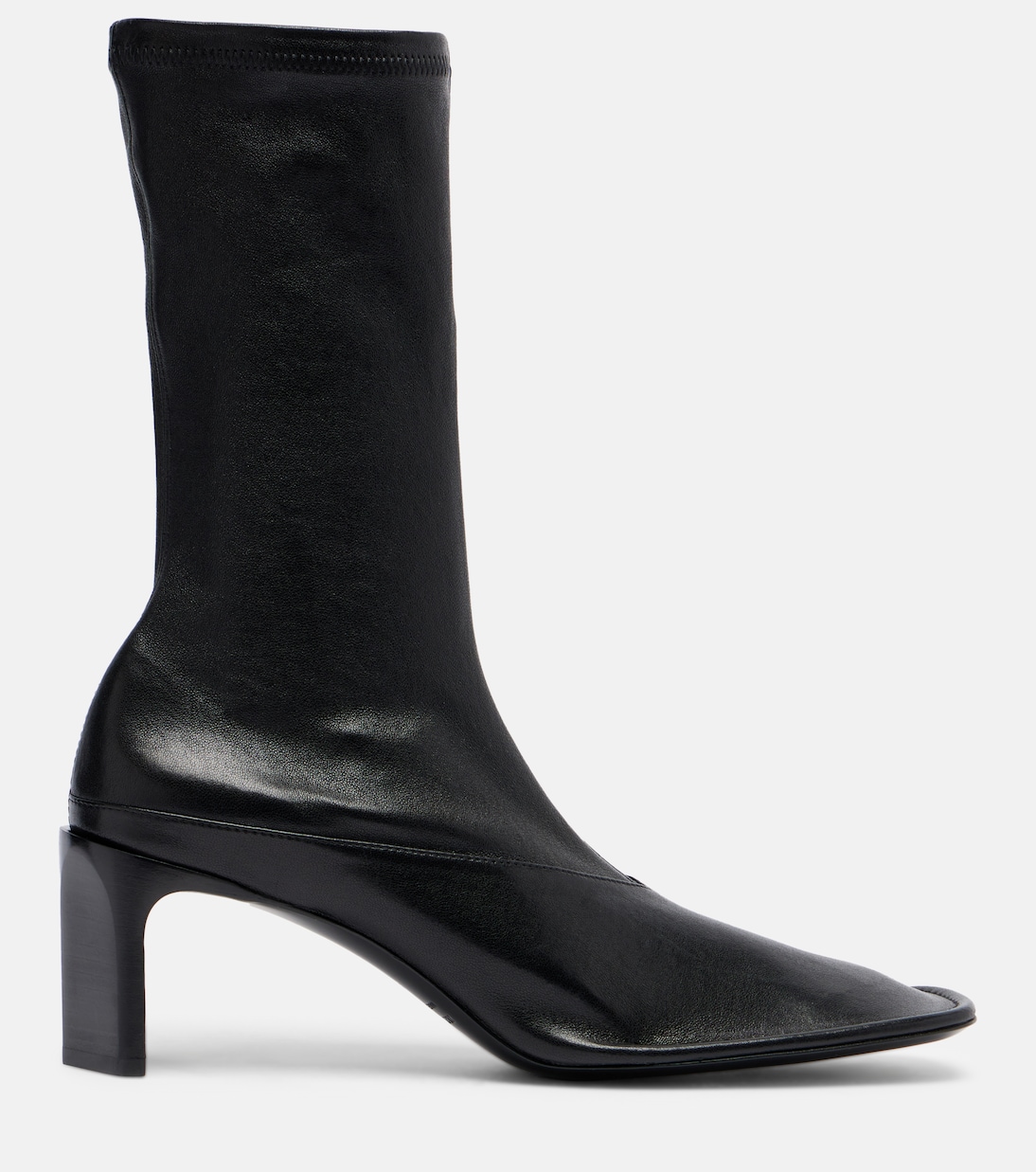 Trunk leather mid-calf boots | Jil Sander