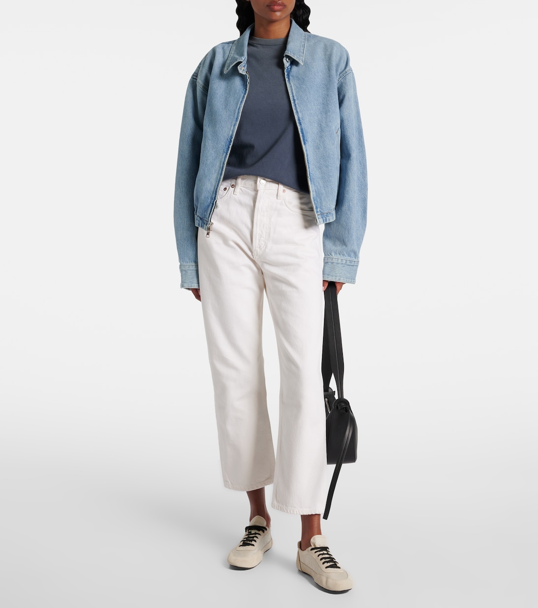 Chaqueta Nile de denim con cremallera | Agolde
