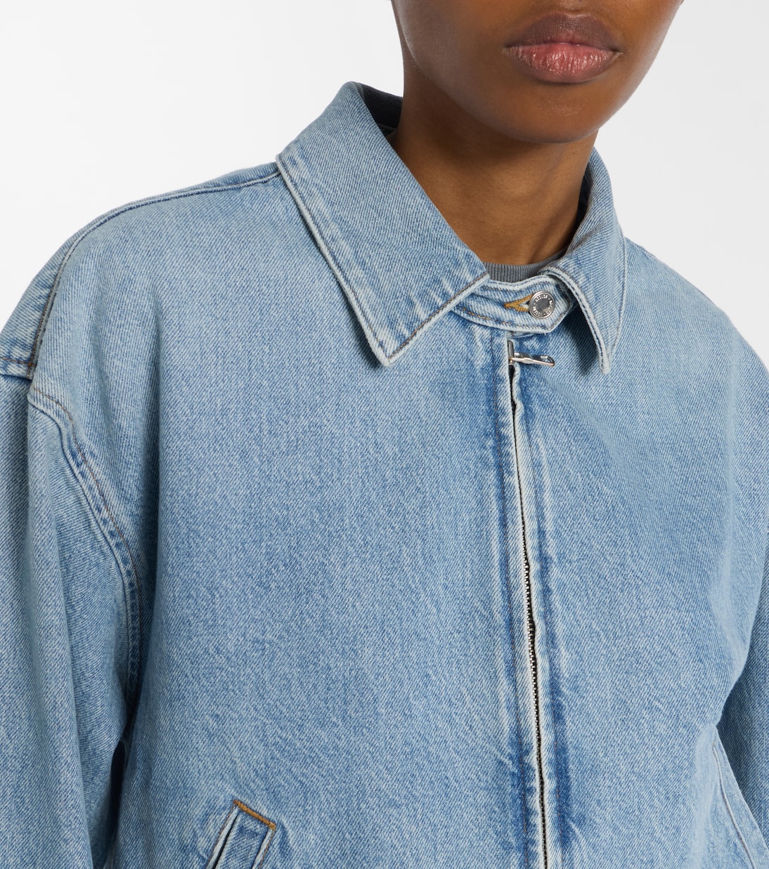 Chaqueta Nile de denim con cremallera | Agolde