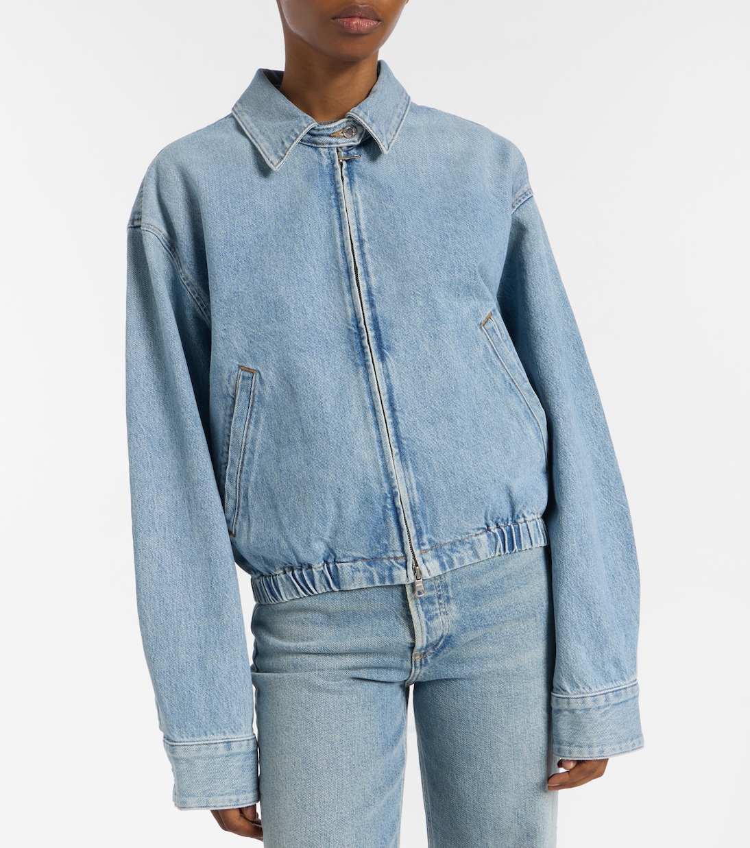 Chaqueta Nile de denim con cremallera | Agolde
