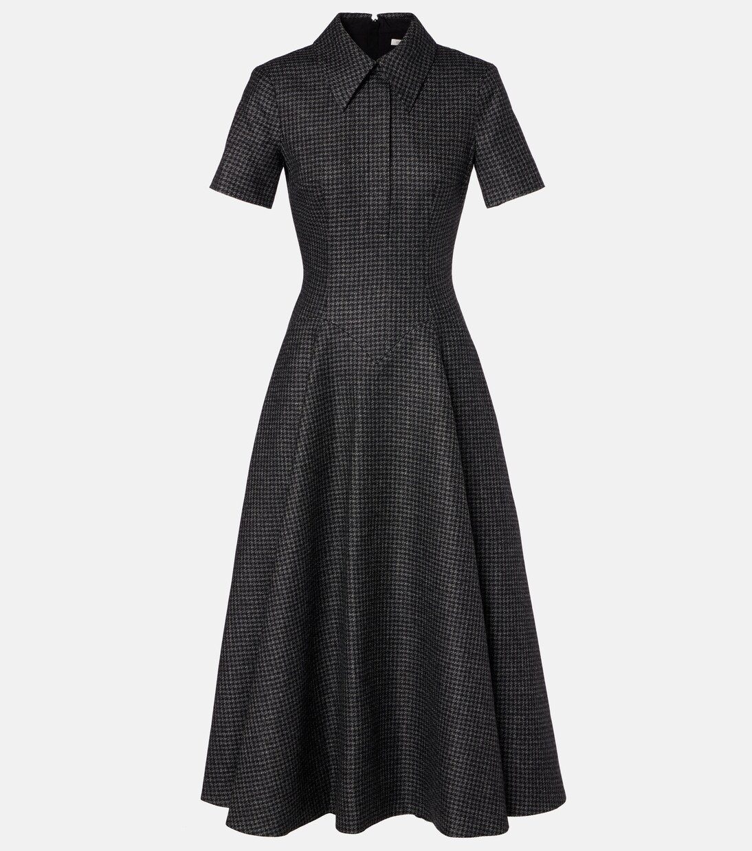 Robe midi Jody en laine mélangée à carreaux | Emilia Wickstead