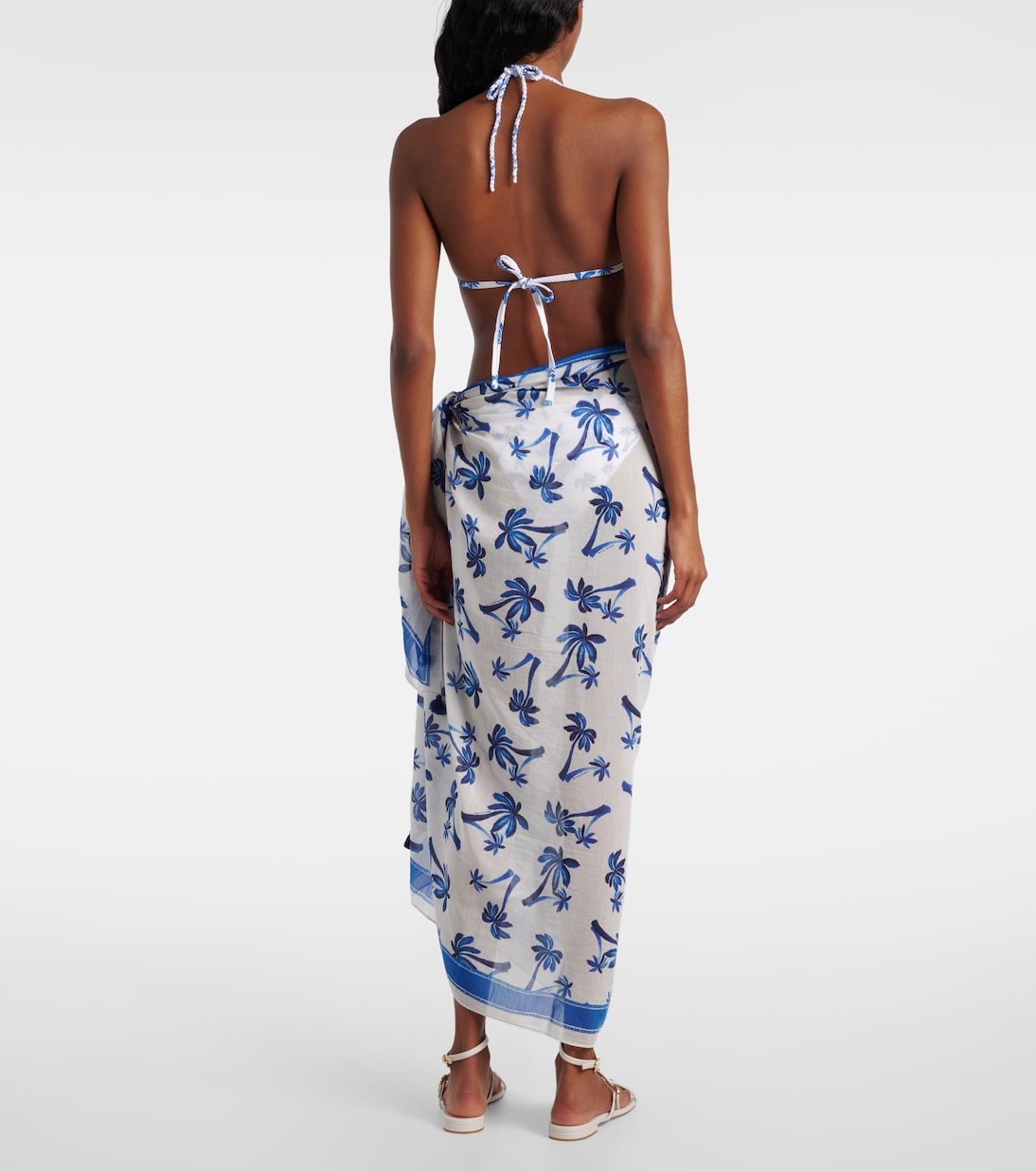 Pareo Palm Beach in cotone e seta | Heidi Klein