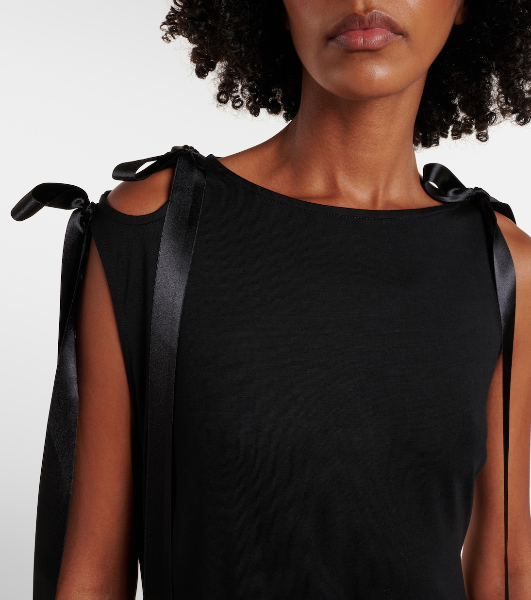 Bow-detail jersey midi dress | Simone Rocha