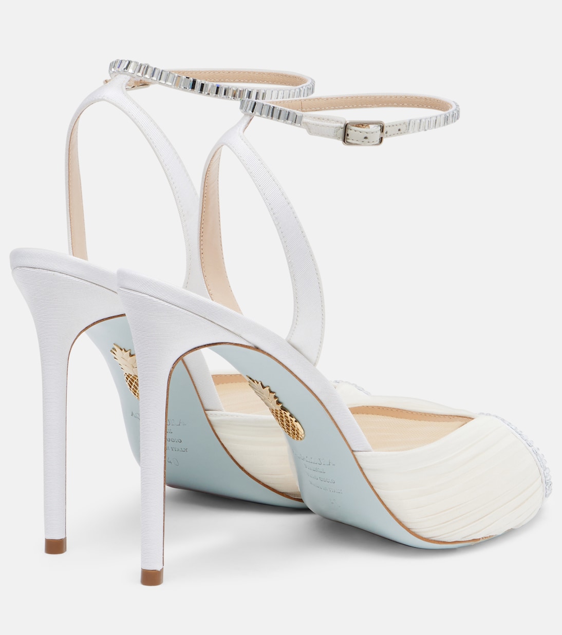صندل مزين بالكريستال Be Mine 105 | Aquazzura