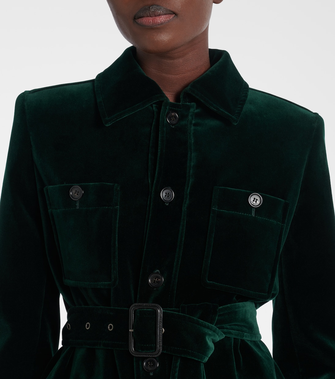 Saharienne cotton velvet jacket | Saint Laurent