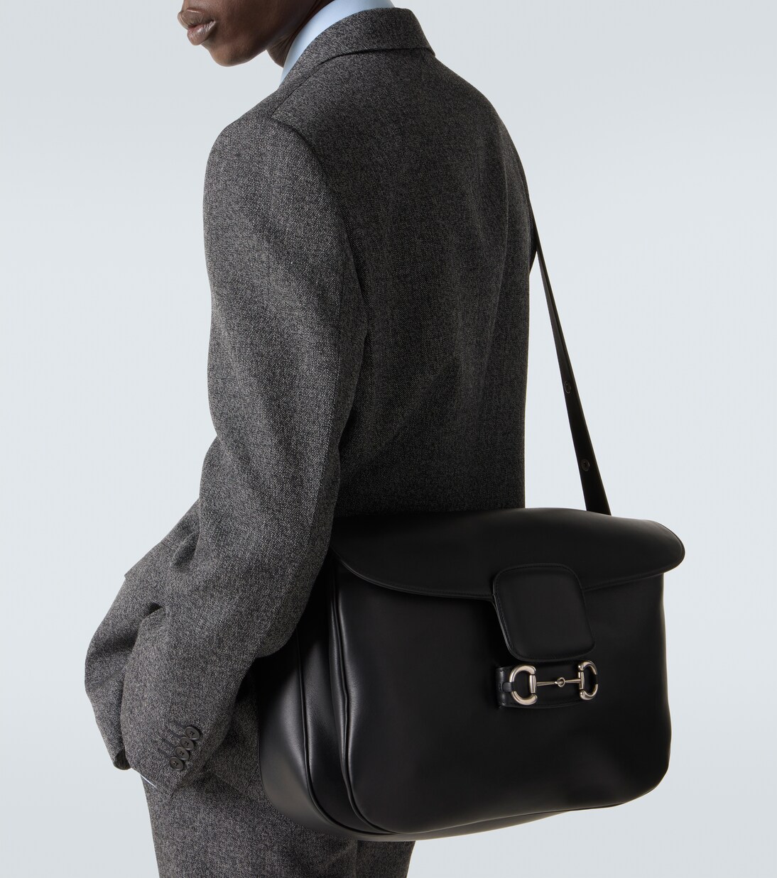 Gucci 1955 Horsebit Aura leather crossbody bag | Gucci