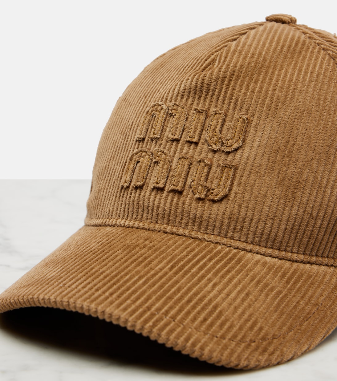 Cotton velvet baseball cap | Miu Miu