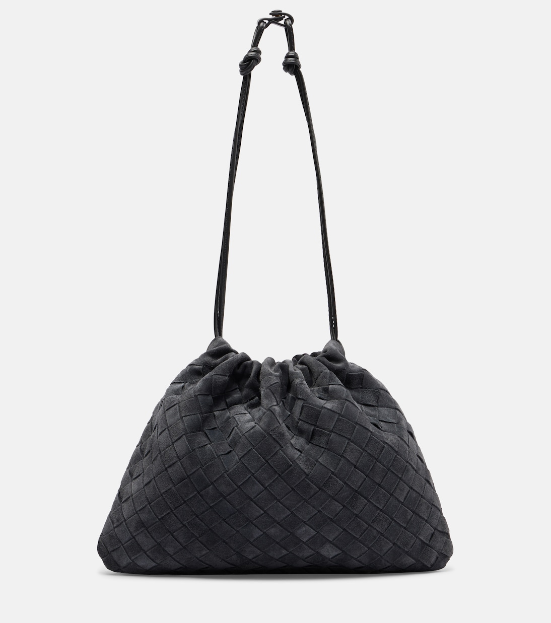 Pochette Dustbag Small Intrecciato en daim | Bottega Veneta