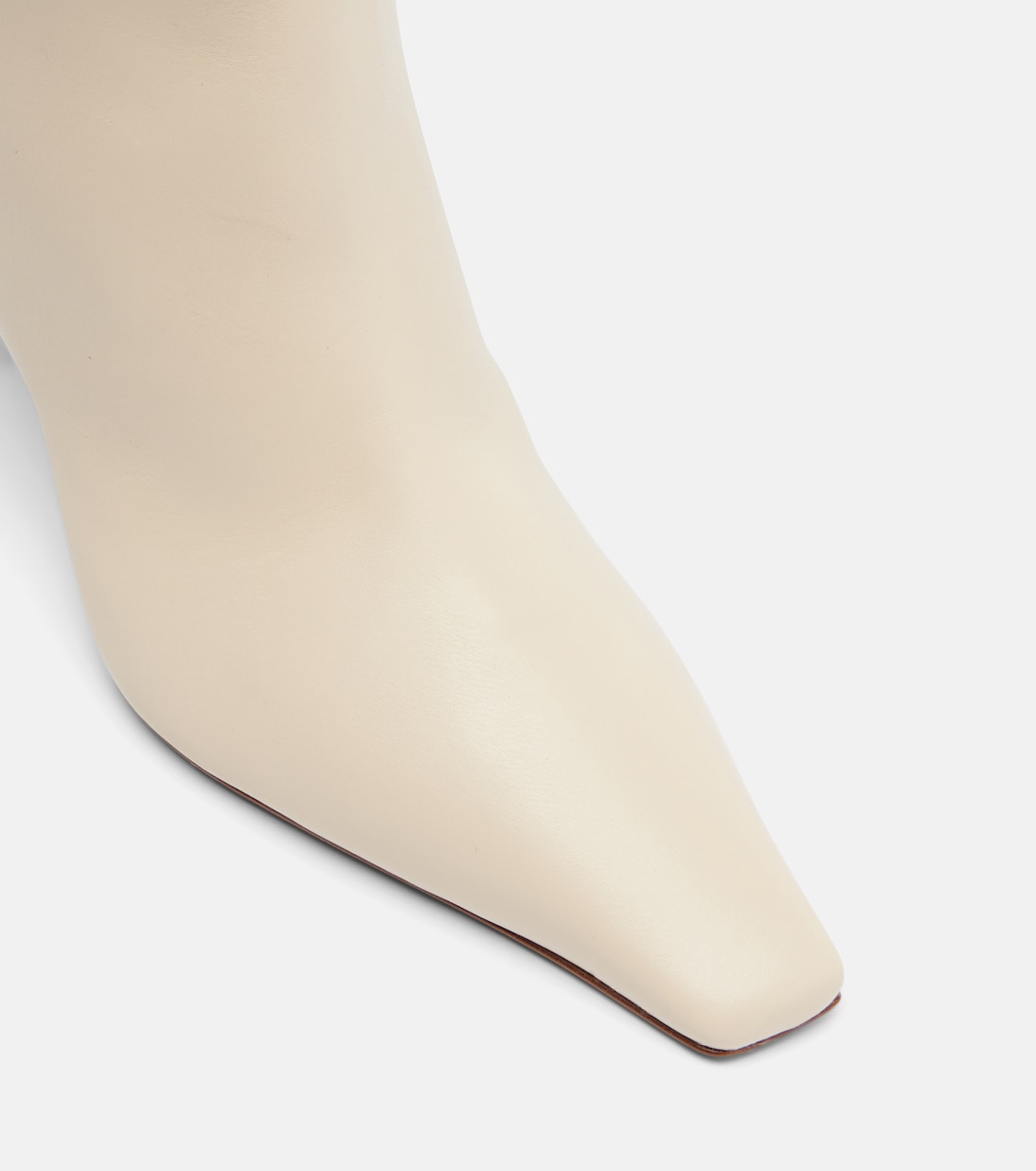 Jamie 80 leather over-the-knee boots | Amina Muaddi