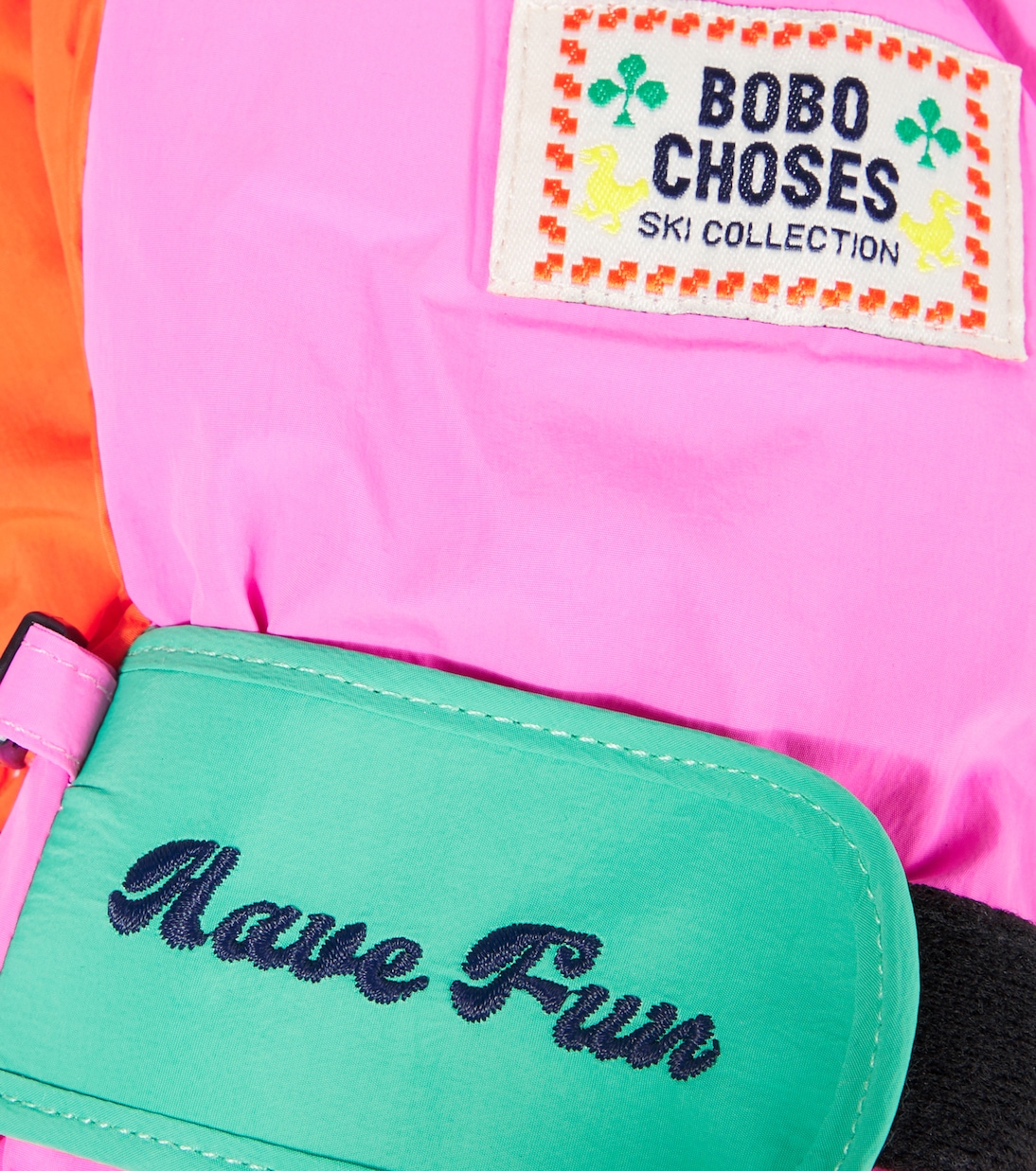 Guantes colorblock con logo | Bobo Choses
