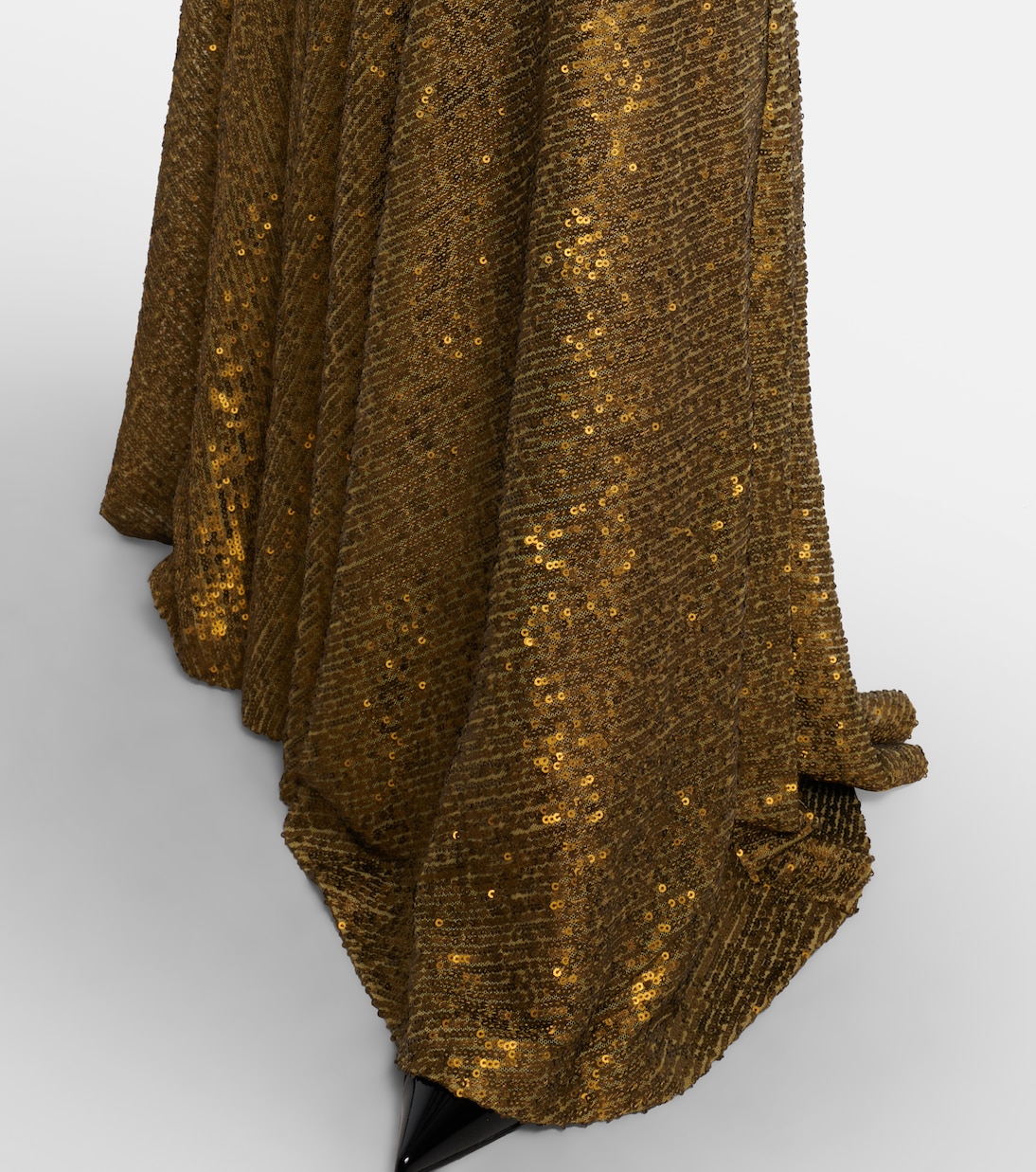 Gathered sequined gown  | Norma Kamali