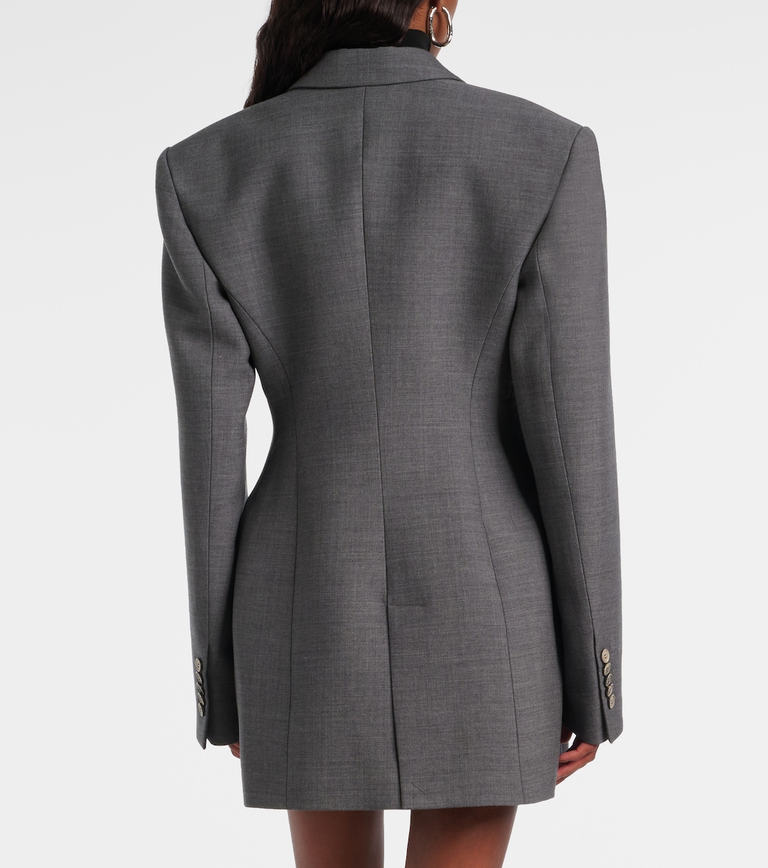 Peplum virgin wool blazer | Wardrobe.NYC
