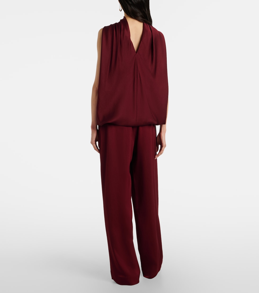 Kyra satin wide-leg pants | Simkhai