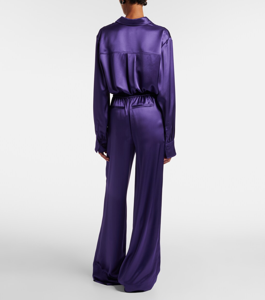 Dijon satin wide-leg pants | Joseph