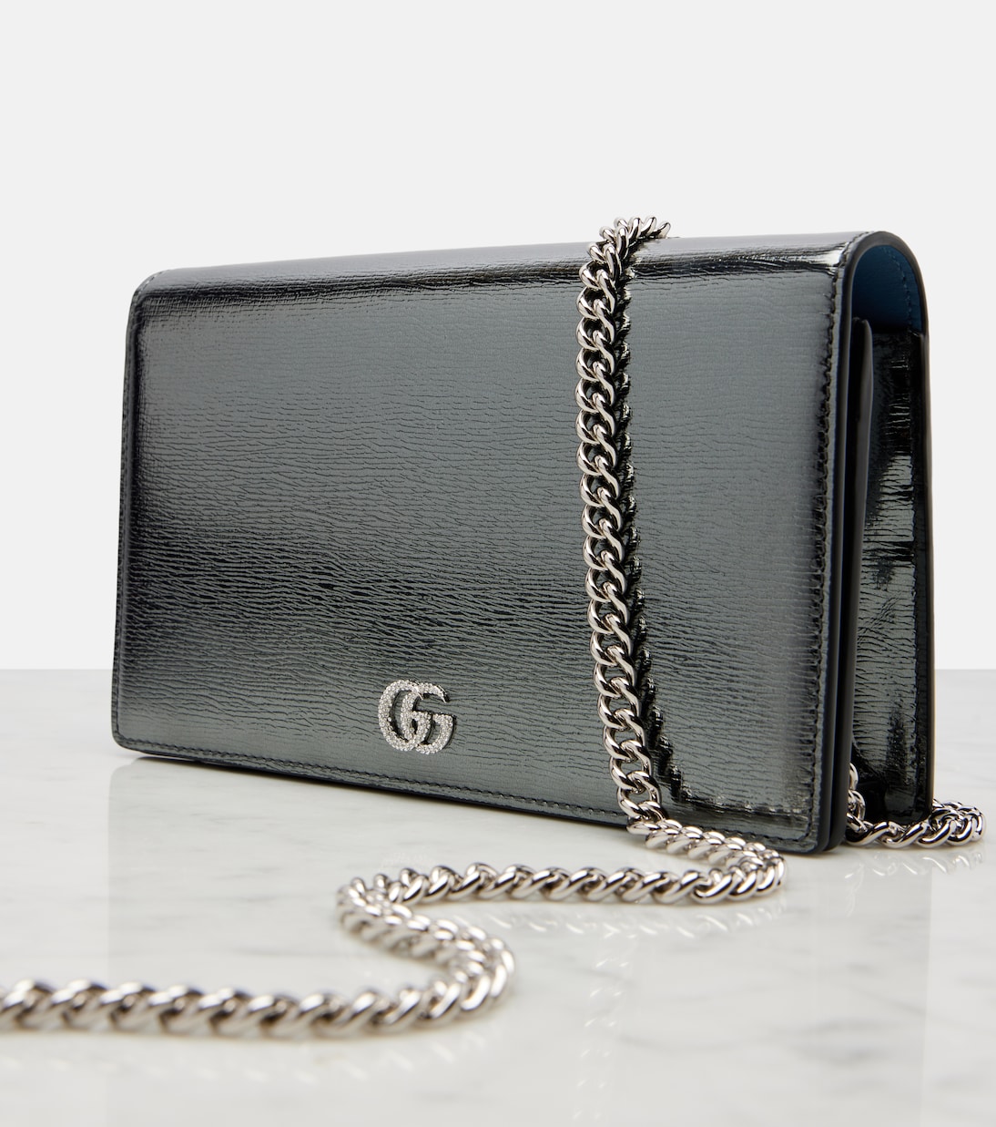 Portemonnaie mit Kettenriemen GG Marmont | Gucci