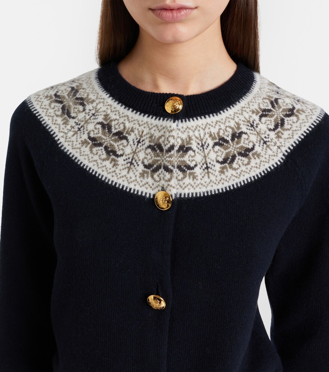 Josefa Fair Isle cashmere cardigan | Nili Lotan