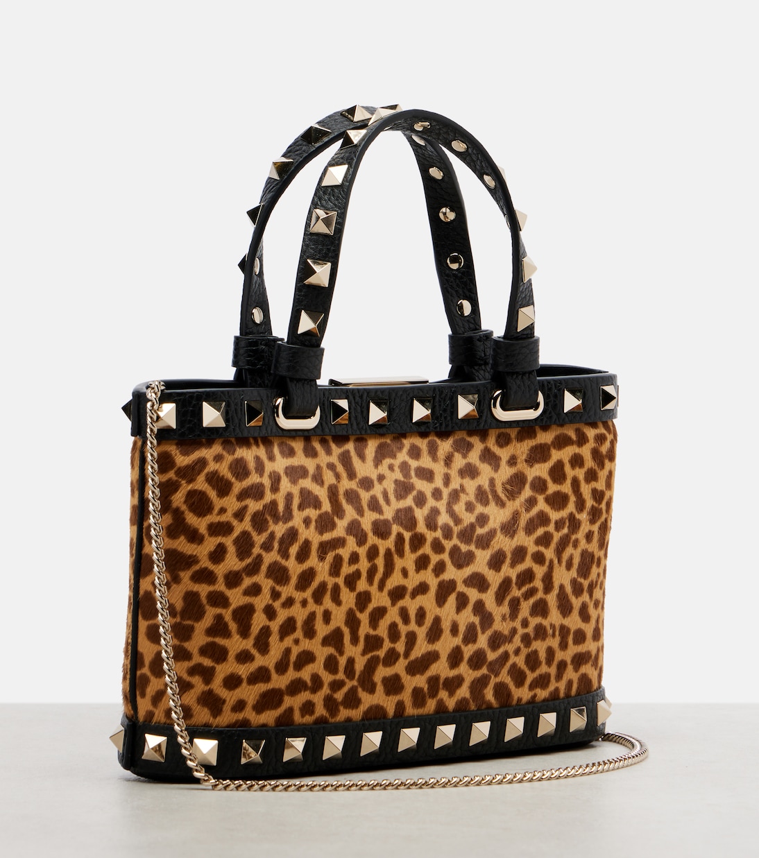 Sac Rockstud en cuir façon poulain | Valentino Garavani